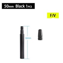 도로 자전거 위한 다채로운 관 Presta 벨브 연장 증량제 50/60mm, 07 50mm Black  1pcs