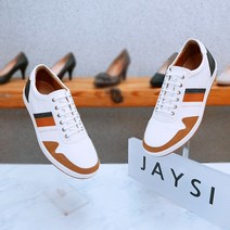 제이시 남자 스니커즈 소가죽 캐주얼 보트화 3cm M002