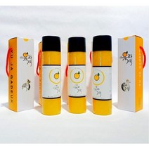 남해 유자차 갈아만든 유자청 3개 세트, 3병, 630g, 630ml