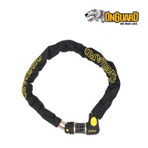 온가드 온가드락 8022C 자전거열쇠 체인락 번호키 자물쇠, 1개