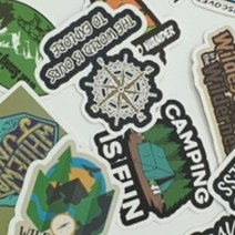 4cm 카라반 캠핑카용 레터링스티커 글자패치 PVC방수