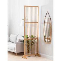 셀프가벽 우드 인테리어 칸막이 원목, 월넛컬러 70x33x206cm