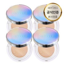 디 아트셀 오로라 진주 텐션 보습 광채 커버업 밀착쿠션 브라이트닝 이펙트 21호, 4개, 본품16g