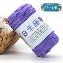 여름모자뜨기 버킷햇뜨기 태교 밀짚 코바늘 등나무 소재 DIY 여름 밀짚 모자 패키지, 모자 DIY, 라이트 퍼플