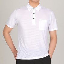 [스타일랑] 팀스 남성 스트라이프 반팔 카라 티셔츠 / 95~115사이즈 / 가슴 포켓 / 냉감티 / 흡한속건 / 정전기 방지 / 사방스판 / 단추카라 / 등산복 / 작업복