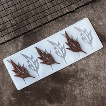 [바잉컴_해외직구]얇은 뾰족한나뭇잎 초콜렛 실리콘몰드 6구