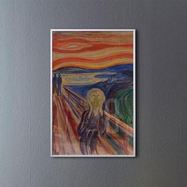 아트박스/꾸밈 pq031-에드바르뭉크_절규_중형메탈액자, 올리브