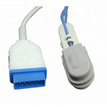 GE 대시 2500/3000 Oximax 11 핀 동/수의학 이어 클립 Spo2 센서 산소 농도계 프로브 TPU 3M, 한개옵션0