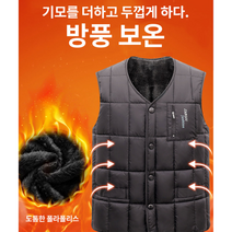 남자 작업복 조끼 패딩 베스트 빅사이즈 캐쥬얼 네이비 바람막이 겨울 가을용