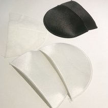 에그모드 어깨 패드 (1쌍), 여성 블라우스용 검정색