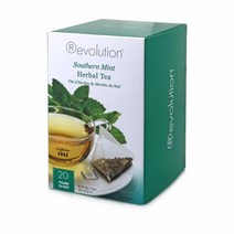 Revolution 차 메쉬 인퓨저 풀 리프 사우던 민트 허브 티 16티백, 30 Count (Pack of 1), Honeybush Caramel