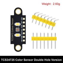 자동차 전방 감지 센서 TZT TCS34725 컬러 인식 모듈 RGB 개발 보드 IIC Arduino STM32 용 599EA 2, 02 Double hole version