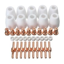 플리즈마 절단 용접기 가정용 40pcs 공기 플라즈마 커터 소모품 확장 pt-31 lg-40 토치 컷-40 50 용 납땜 인두 납땜 스테이션 확장