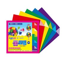 종이나라 양면 꽃모빌 접기 10색 60매 7.5x7.5cm, 30개