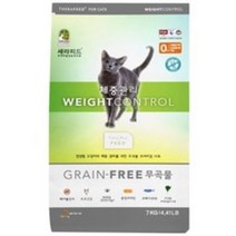 세라피드 그레인프리 체중관리 고양이 사료, 7kg, 2개