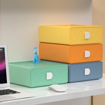 사무실 화장대 책상서랍 잡동사니 수납 미끄러지지않는, 오렌지 1칸