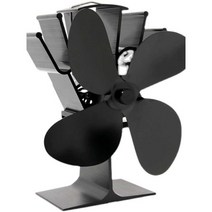 무동력팬 온열 써큘레이터 캠핑 난로 순환 온열 화목, 4블레이드 (골드)