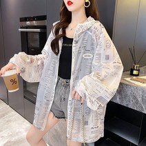 자외선 차단 통기 성 자전거 선크림 녀 2021 여름 얇 은 카디건 위 에 야구 복 코트