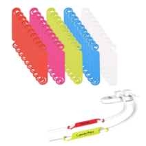 리베르 케이블정리 선정리 네임택 라벨 5종색상, 50p 세트