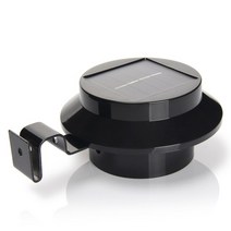 태양 울타리 조명 3led 싱크 야외 파티오 처마 정원 풍경 센서 벽, 02 White, 02 Black