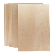 합판 제작 얇은 나무 재단 목재 가공 코팅 구입 빈 미완성 보드 직사각형 조각 재료, 20x30cm, 2mm