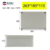 정션박스 스위치덮개 배관연결 중간스위치 F 시리즈 ABS 플라스틱 방수 상자 야외 터미널 귀 모니터링 전원 단추, 263 185 115