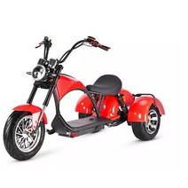 EMTB 자토바이크 엄마자전거 전기팻바이크 C 바이 2000W 모터 리튬 성인용 저렴한 세발, 03 Red