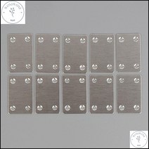 가구연결 10P 다목적 사각 보강 꺽쇠 평철 선반고정 철물꺽쇠, 10개