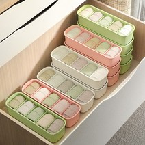바이미 5칸 속옷정리함 2p 세트, 그린, 1세트