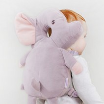 아가드 유아용 아이쿵 머리보호대, 코끼리 핑크