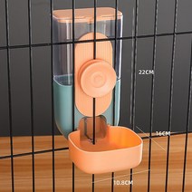 애완견 고양이 자동 급수기 자동급식기, 귤색