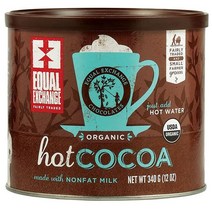 Equal Exchange Hot Cocoa 이퀄 익스체인지 자연유래 핫초코 코코아 파우더 12oz 340g 3통