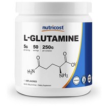 뉴트리코스트 Nutricost L-Glutamine L글루타민 엘글루타민 L-글루타민 가루 분말 250g
