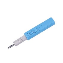 Mini 3.5mm Jack AUX Bluetooth Car Kit Music AudioReceiver Transmitter Adapter AUX for Speaker Headp, 05 BLUE
