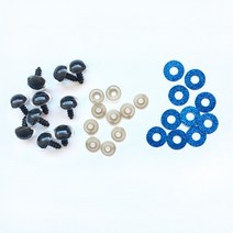 인형 장난감용 3D 반짝이 봉제 플라스틱 안전 눈 아미구루미 인형 만들기 믹스 동물 14mm 20mm 20 개, 03 Dark blue-20pcs_04 20mm