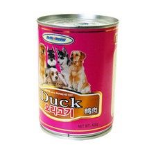 진돗개 수술 영양간식 애견 오리고기캔 대용량 노령견 식욕증진 반려동물 리트리버 기호성 노견, 1개