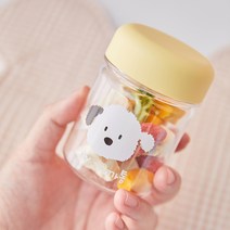치즈넛 MY까까통 강아지 간식통 강아지 휴대용 간식 물통 사료통 150ML /350ML, 치즈(180ML), 하늘