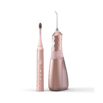 Burst Electric Toothbrush with Water Flosser Bundle Rose Gold