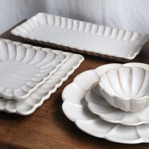 시노기 꽃잎 접시 다양한 종류 공기 대접 볼, 9-4.원형볼22cm
