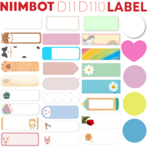 Niimbot D11 / D110 라벨프린터 라벨지, 화이트 캔디