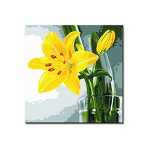 DIY캔버스페인팅 명화그리기 유화 세트 그림 해바라기 액자, E45_노란수선화