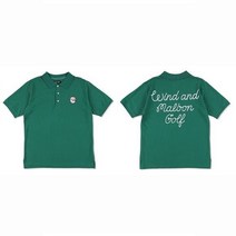 2023 남여공용 루즈핏 반소매 티셔츠 골프웨어 문자 자수 아메리칸