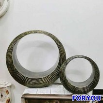 ForU409 투원조형물 세트 앤틱 벽걸이 인테리어소품 장식품 엔틱