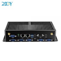 산업용컴퓨터 산업용PC 미니PC 산업용피씨 XCY-팬리스 산업용 미니 PC 인텔 코어 i7 5500U 2x GbE LAN 6x COM RS232 HDMI VGA USB 지원 Wi, 4G RAM 64G SSD WiFi, Intel Core i7-4500U, Intel Core i54200U+4G RAM 64G