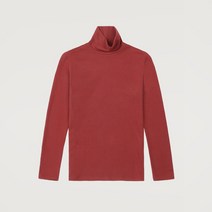 빠니깔레 데일리 소프트 하이넥 목폴라 티셔츠 D-STEE51-RED
