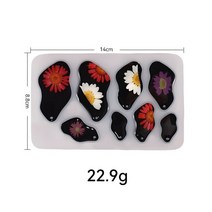 견고한 Polygon Oval Earrings Necklace Pendant Uv Epoxy Resin Mold DIY Keychain Backpack Silicone Jew, 01 1