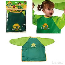 아기 앞치마 미술 가운 집에서 하는 미술 놀이 엄마표 오감 놀이 그림 그리기