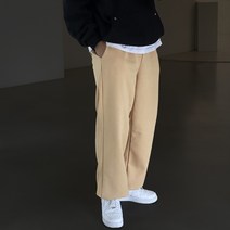빠델 기모 스트링 밴딩 조거 와이드 트레이닝 팬츠