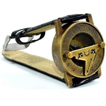 골동품 스타일 해시계 나침반 특이한 독특한 손목 시계 선물