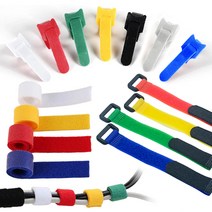 전선정리 벨크로 찍찍이 벨크로타이 찍찍이케이블타이 컴퓨터 선정리 (T형/버클형/롤형), 롤형 벨크로타이(15mmX3m) - 3개/그린